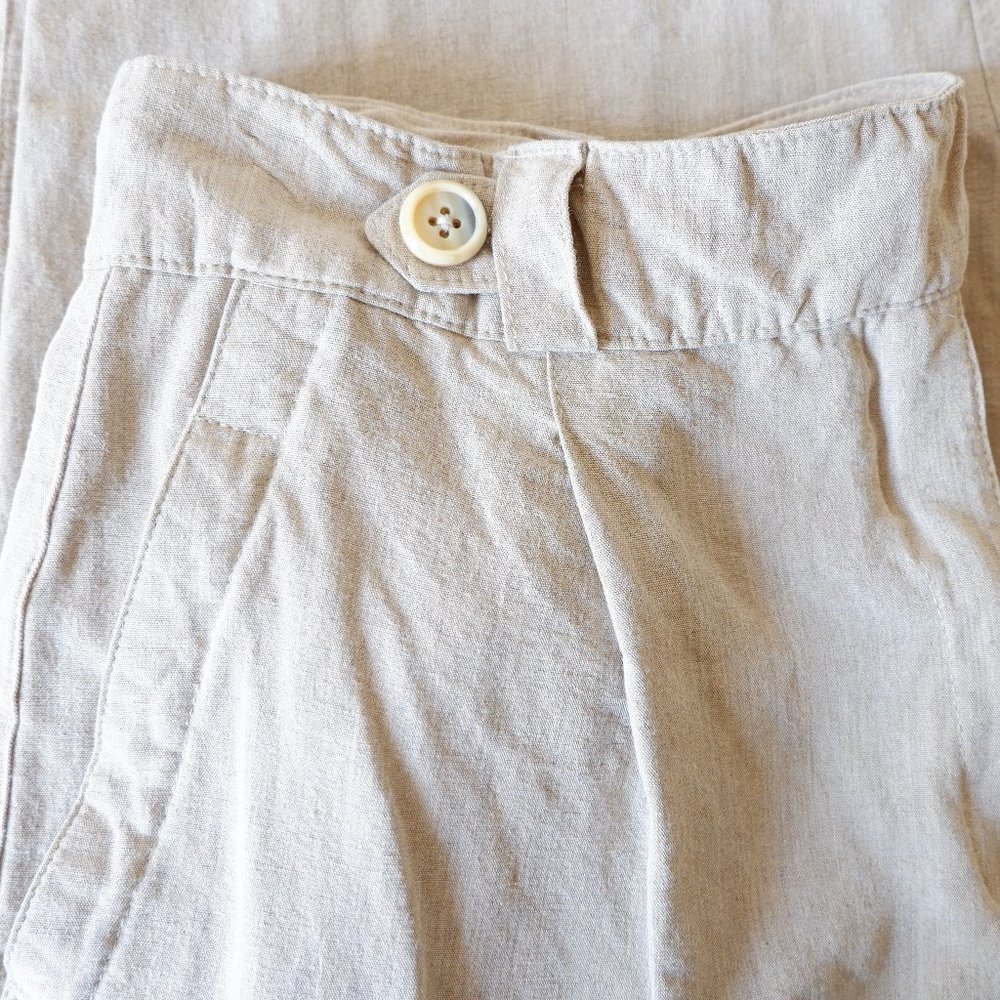 Linen High Waist Pants made in Italy